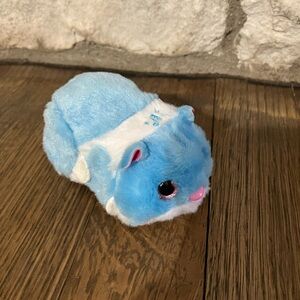 Blue Plush Zuru Hamster Pet Toy - tested and works